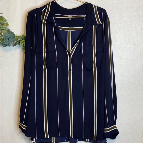 Premise Tops - PREMISE STUDIO Professional Blouse Longsleeve 3X